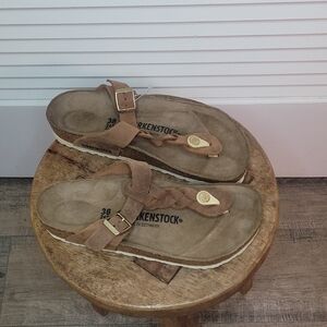 Birkenstock "Gizeh" Sandals with Braided Strap
